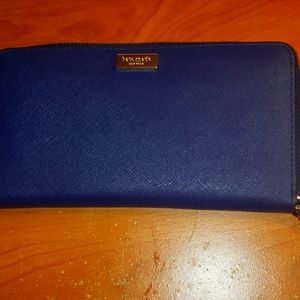 Large blue kate spade tote and wallet